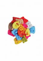 Accesorii creatie COLORARTE plastic nasturi alfabet diverse culori 100 bucati/set