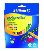 Carioci 12 culori Colorella Star C302 12 culori 0.8 mm Pelikan