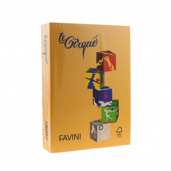 CARTON COLOR 160G/MP A4 201 GALBEN AURIU FAVINI