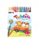 Creioane de colorat cerate Amos Twister