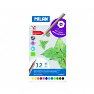 Creion color 12 culori cutie metalica MILAN