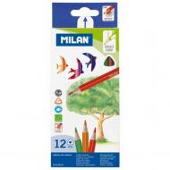 Creion color 12 culori triunghiular MILAN