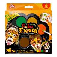 Face Paint AMOS Color Fiesta Safari 6 culori/set accesorii