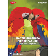 HARTIE COLORATA HR804VP 80G/MP A4 500C DACO V. PADURE