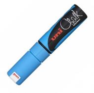 Marker cu creta lichida bleu Uni-ball Chalk PWE-8K