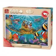 Puzzle 500 piese Turtles In The Sea