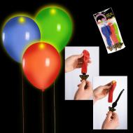 Set 5 baloane 30cm culori asortate cu 1 LED si baterie