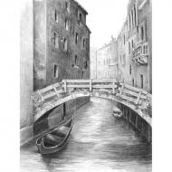 Set pentru realizarea unui desen in creion - Pod venetian